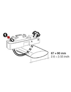 Kit di fissaggio Elegance per barre fino a 90mm - prezzo per 4 attacchi 2