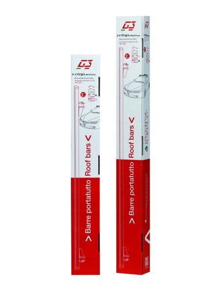 Clop Airflow G3 1270 mm + G368901 barre portatutto in alluminio